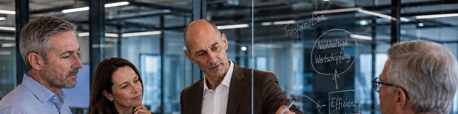 Claus Bischoff in conversation with the leadership team